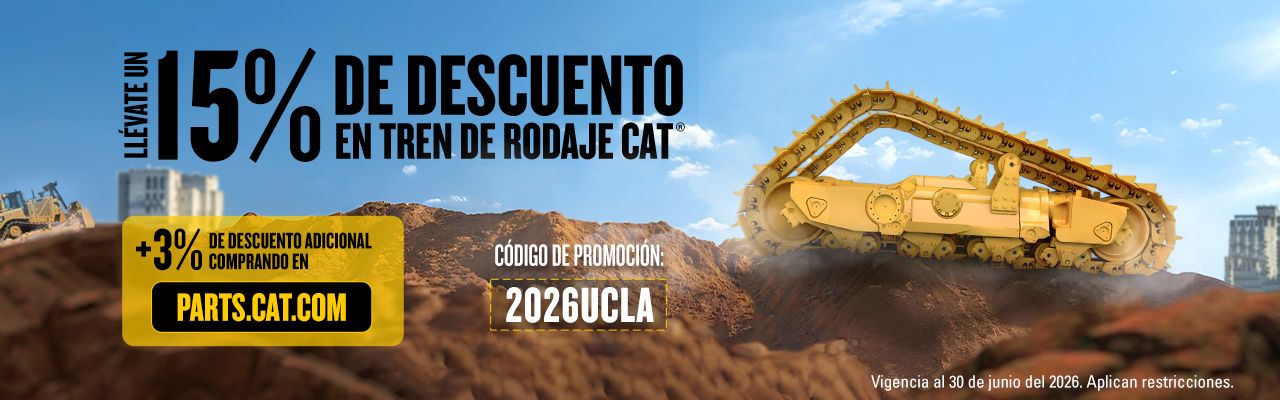 Aprovecha ahora un 15% de descuento en Tren de Rodaje Cat