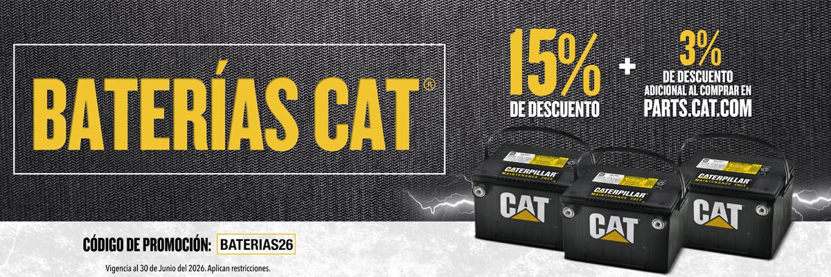 Aprovecha un 10% de descuento en Baterías Cat